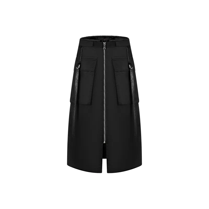 The Last Redemption 23AW Cargo Skirt Women's Black-0