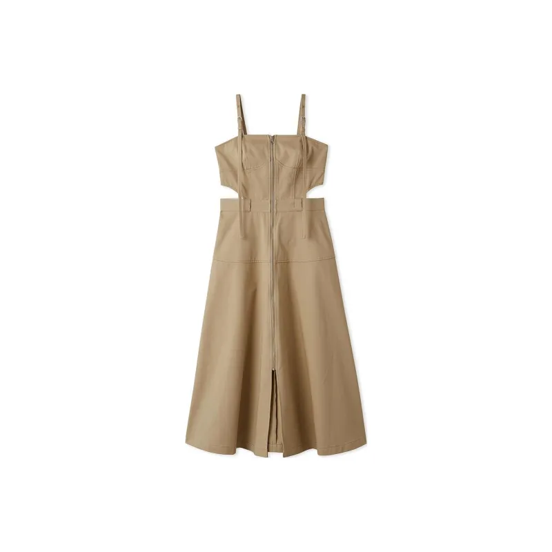Dickies Lily Brown Collaboration Slip Dresses Women's Beige-0