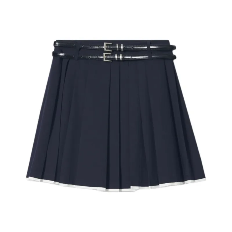 SALT.P Casual Short Skirts Women's Deep Sea Blue-0