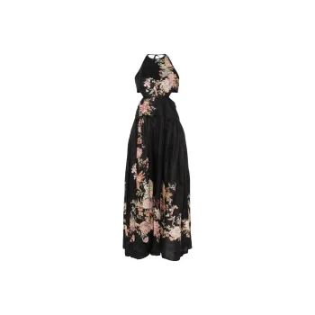 Zimmermann Tallow Halter Sleeveless Dress