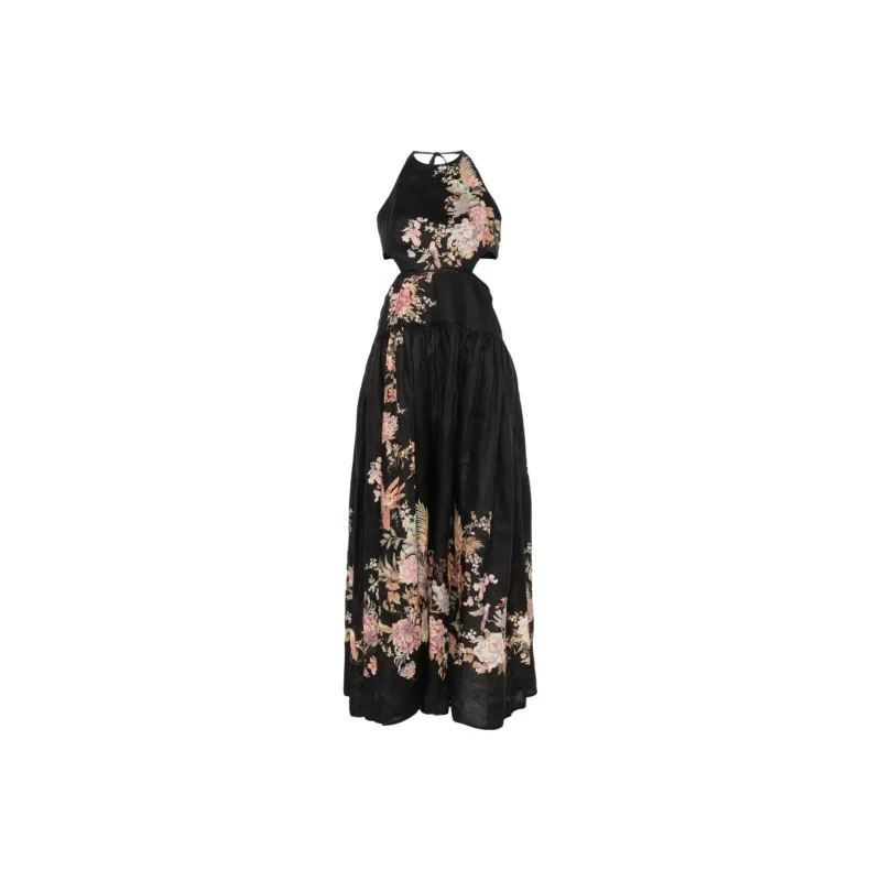 Zimmermann Tallow Halter Sleeveless Dress-0
