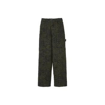 MARC JACOBS Monogram print Distressed Wide leg Jeans
