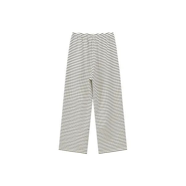 CHUU Casual Pants Women's Black White Stripes-1