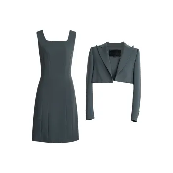 ROEYSHOUSE Skirt Set Women's Gray Green