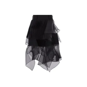 Sacai Asymmetric Tule Skirt