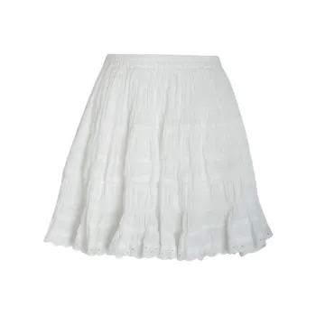 Little Pull Casual Short Skirts Women's White