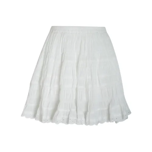 Little Pull Casual Short Skirts Women's White