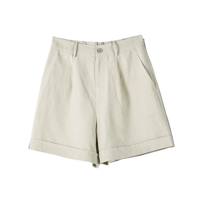 TOUCH Casual Shorts Women's Cyan Beige-0