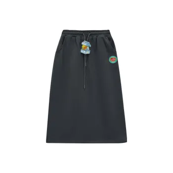 B.Duck x Bebe Casual Long Skirts Women's Dark Gray