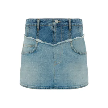 ISABEL MARANT Denim Short Skirts Women's Light Blue