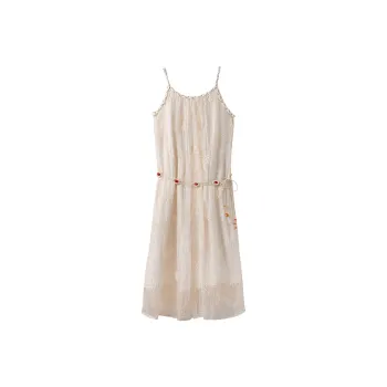 Zukizuki Slip Dresses Women's Apricot
