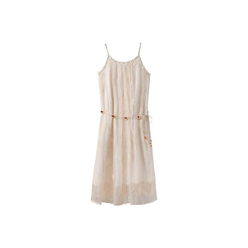 Zukizuki Slip Dresses Women's Apricot-0