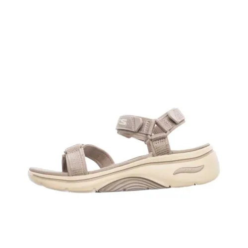 Skechers GO Walk Arch Fit 2.0 Beach Sandals Women's Beige Brown