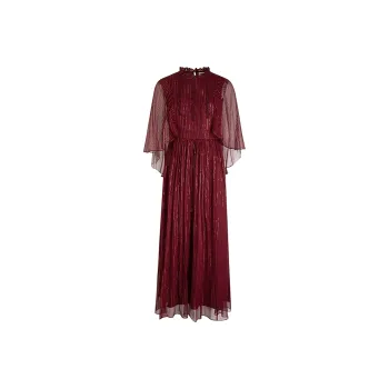 A LIFE ON THE LEFT Long Sleeved Dress Women's Burgundy