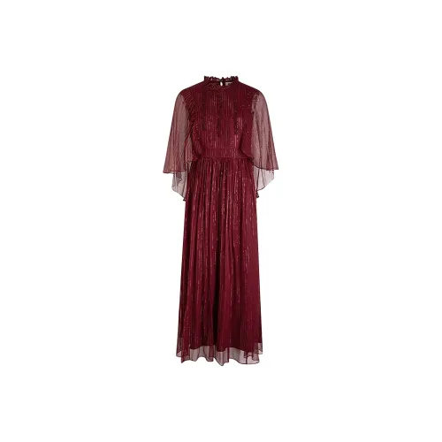 A LIFE ON THE LEFT Long Sleeved Dress Women's Burgundy