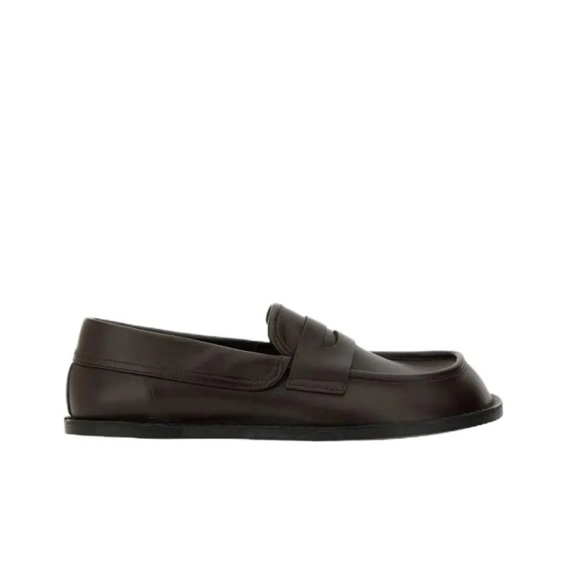 MOSCHINO Round Toe Slip On Loafers-1