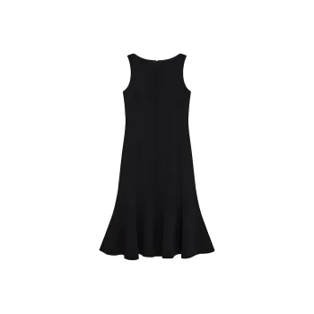THEORY N Mermaid Flared Midi Dress