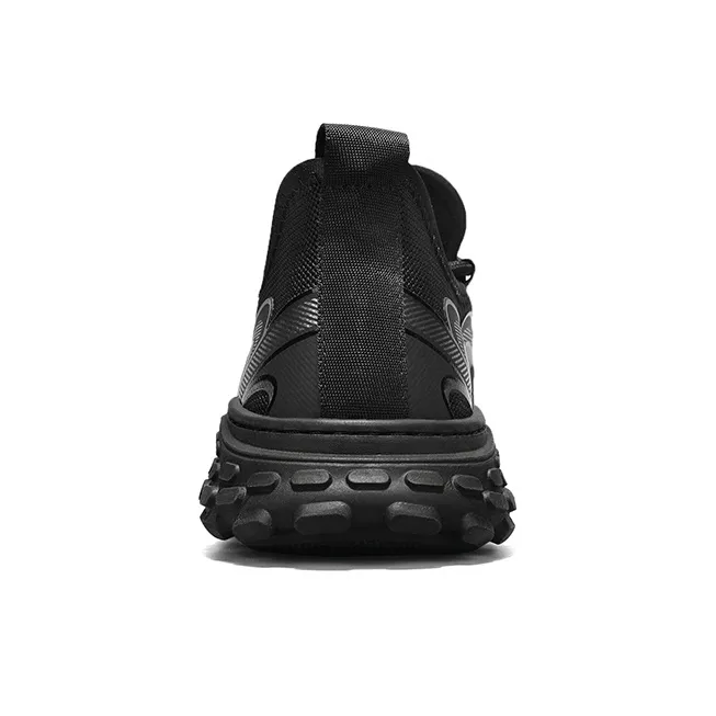 SUPEREDGE Cushioning And Breathable Low Top Casual Shoes Men's Black-4
