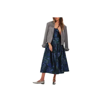 FREE PEOPLE Shelley Dress Slip Dresses Women's Blue Floral