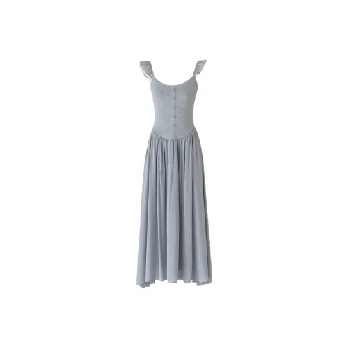 Udon House Slip Dress Women's Blue Gray