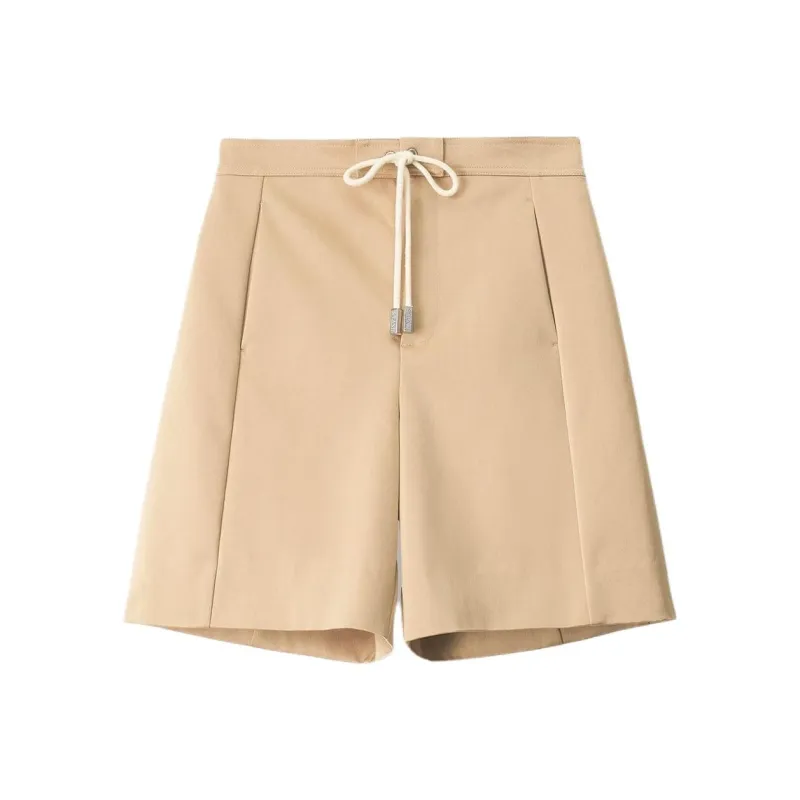 Staud Casual Shorts Women's Light Brown-0