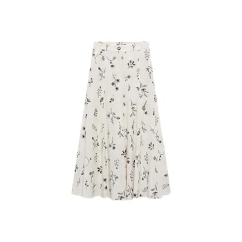 ZARA Casual Long Skirts Women's White