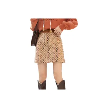 MISHOW Casual Short Skirts Women's Apricot