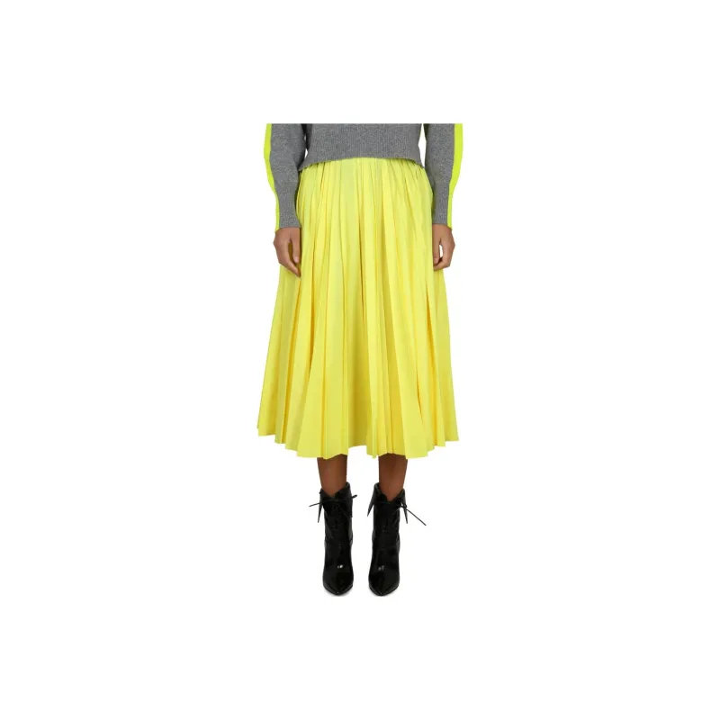 PHILOSOPHY DI LORENZO SERAFINI Pleated Mid Length Flared Skirt-0