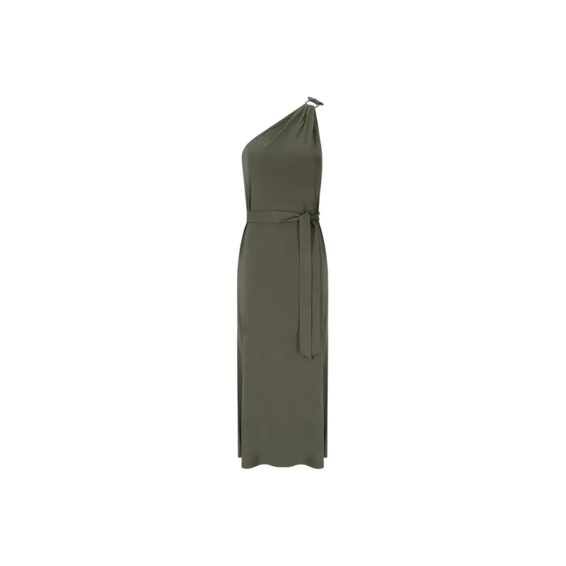 MaxMara Sleeveless Dress Women's Khaki Green-0