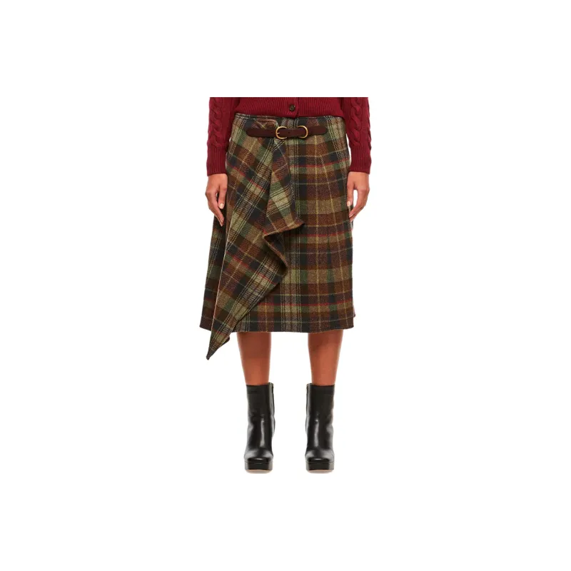 Polo Ralph Lauren Casual Long Skirts Women's Green-0