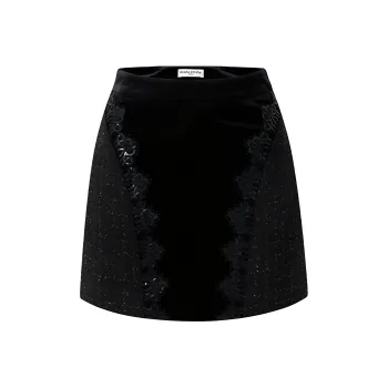 DIANA VEVINA Casual Short Skirts Women's Black