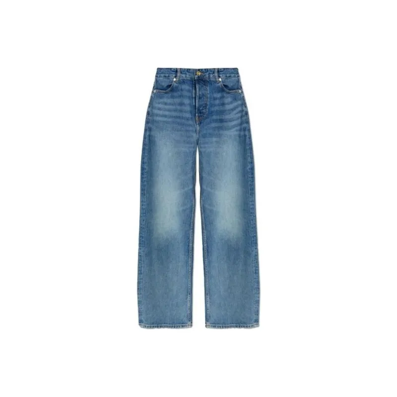 GANNI Izey Straight Leg Jeans-0
