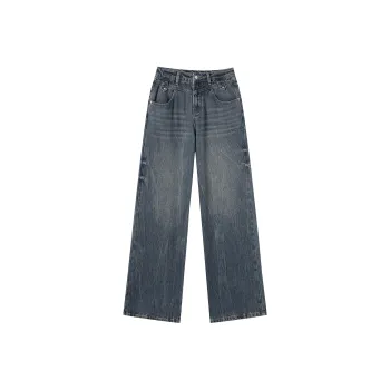 DIALOGUE Jeans Women's Vintage Ice Crackle