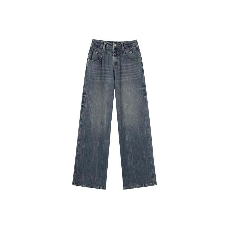 DIALOGUE Jeans Women's Vintage Cracked Frost-0