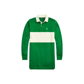 Polo Ralph Lauren SS24 Long Sleeved Dress Women's Slope Green