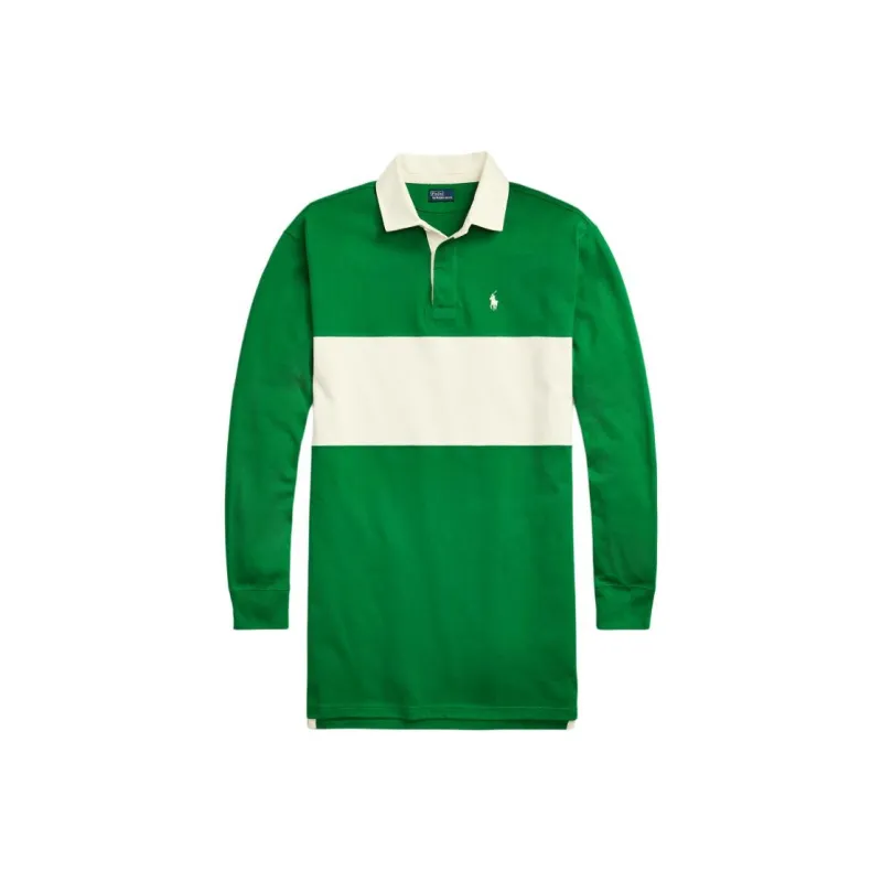 Polo Ralph Lauren SS24 Long Sleeved Dress Women's Slope Green-0