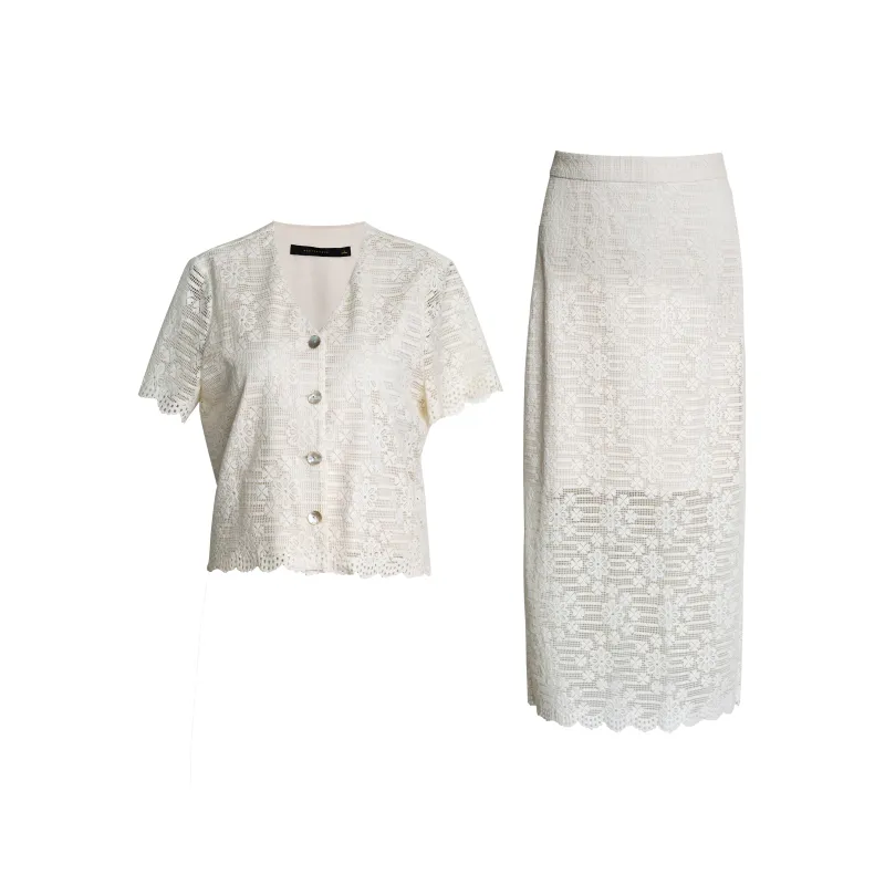 ROEYSHOUSE Two Piece Skirt Sets Women's-0