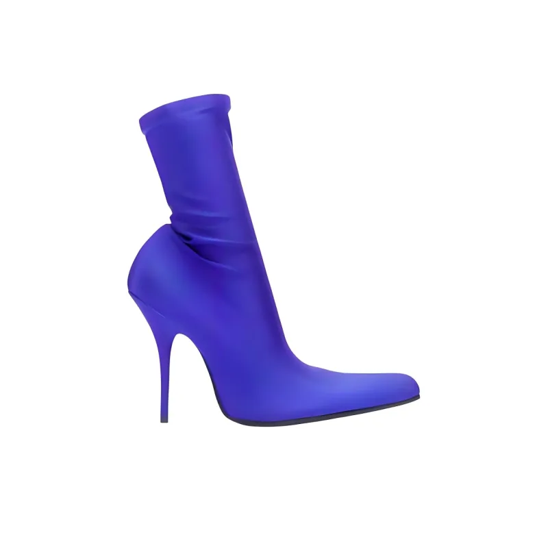Balenciaga Denma Ankle Boots Women's Blue-1