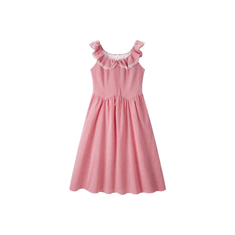 LEDIN Sleeveless Dress Women's Cherry Red-0