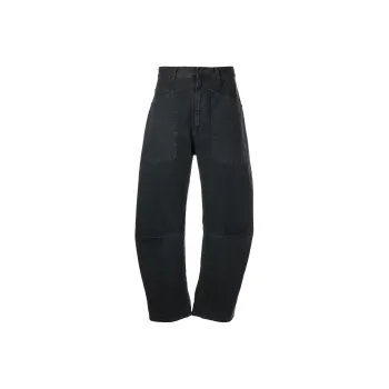 NILI LOTAN Curved leg Denim Jeans