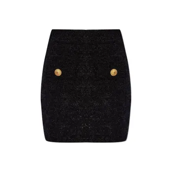 BALMAIN Tweed Mini Skirt