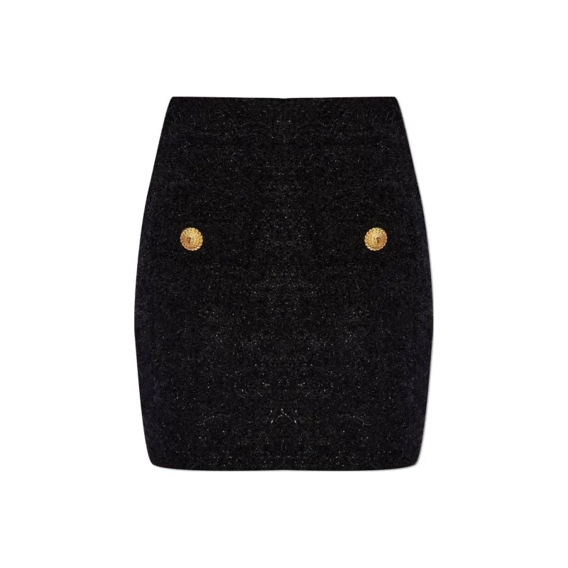 BALMAIN Tweed Mini Skirt-0