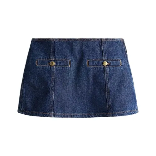 H&M Denim Shorts Women's Dark Denim Blue