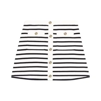 Maje Striped Knitted Miniskirt