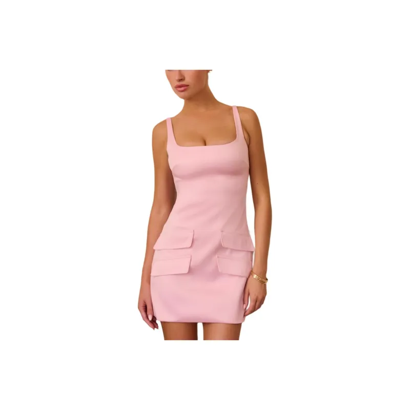 HOUSE OF CB Cosette Slip Dress Women's ROSE/Rose Pink-1