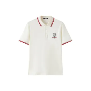 KARL LAGERFELD Polo Shirt Men's Beige