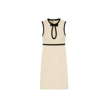 GUCCI Keyhole Cut Out Pencil Dress White