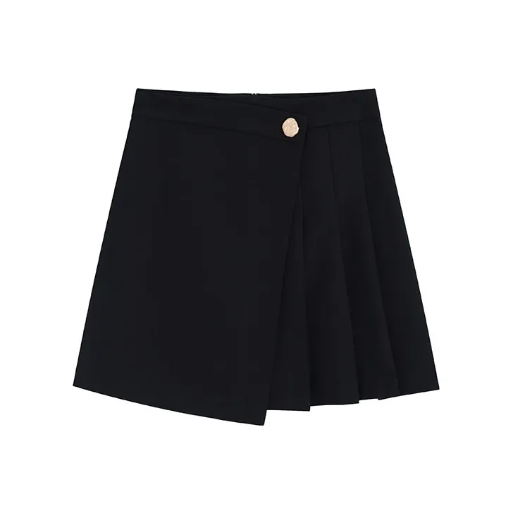 Garbege Casual Short Skirts Women's Black-0