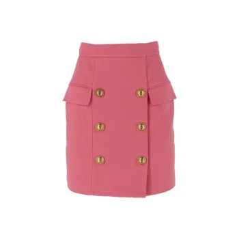 BALMAIN Casual Short Skirts Women's Pink