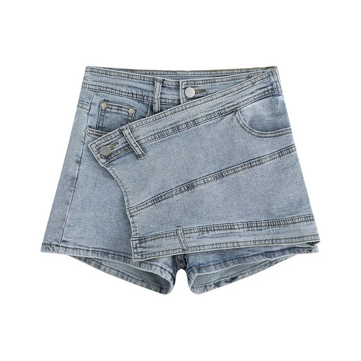 MINCOCROSEPEPPAR Denim Shorts Women's Blue-0